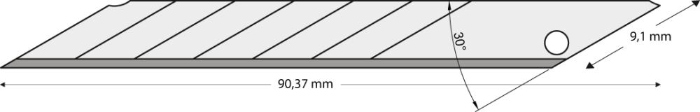 Abbrechklinge 9mm Pack a 10 Stück 30Grad LUTZ BLADES Produktbild img1 L