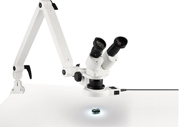 Auflicht-Stereo-Mikroskopmit Federgelenkarm 10x/20x ESCHENBACH Produktbild img1 L
