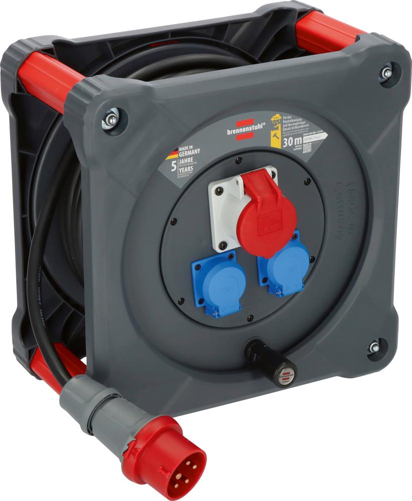 CEE-Kunststoff-Kabeltrommel Professional, baustellentauglich Produktbild img1 L