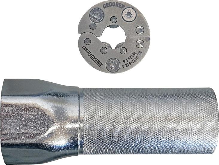Gewinderückform-Werkzeug für Radbolzen M12 x 1,25, mit Rohrsteckschlüssel Produktbild img1 L