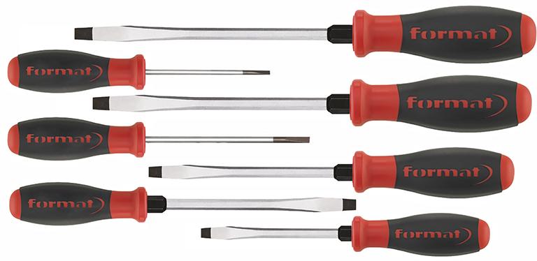 Schraubendreher-Satz 6-kant/rund Schlitz 7-teilig FORMAT Produktbild img1 L
