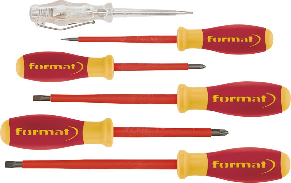 Schraubendreher-Satz VDE Schlitz/PZ 6-teilig mit Prüfer FORMAT Produktbild img1 L