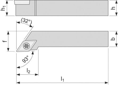 ISO-Klemmhalter, 93°, SDJCR/L Produktbild img2 L