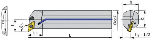 ISO-Bohrstange mit Innenkühlung, 93°, A..-PDUNR/L Produktbild img2 L
