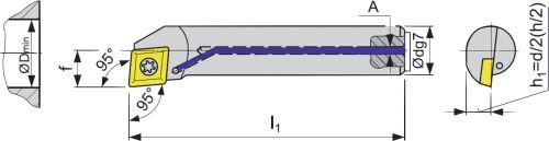 Bohrstangen-Set mit Innenkühlung, 95°, A..-SCLCR/L, abgesetzter Schaft Produktbild img2 L