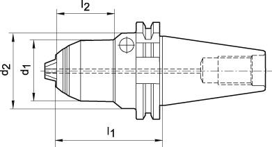 CNC-Präzisions-Kurzbohrfutter für Rechts- und Linkslauf Produktbild img2 L