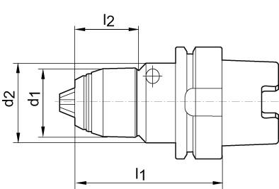 CNC-Präzisions-Kurzbohrfutter für Rechts- und Linkslauf Produktbild img2 L