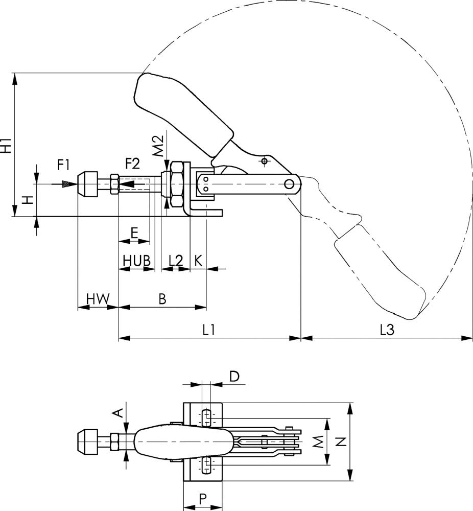 Schubstangenspanner 6841 Gr.2 AMF Produktbild img2 L