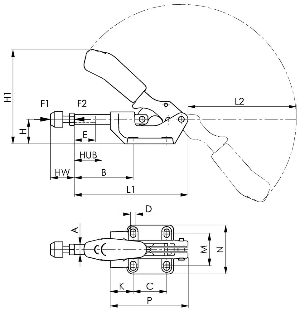 Schubstangenspanner 6842 Gr.3 AMF Produktbild img2 L