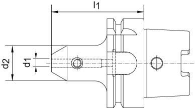 Flächenspannfutter System Weldon, ISO 12164-1 (DIN 69893), Form A, HSK 100 Produktbild img2 L