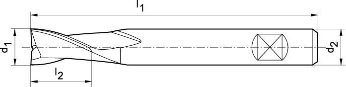 Langlochfräser (Bohrnutenfräser) Produktbild img2 L