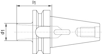 Zwischenhülse ISO 7388-2 (JIS B 6339 MAS/BT), Form A, BT 40 Produktbild img2 L