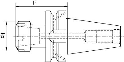 Spannzangenfutter Typ ER, BT 50 Produktbild img2 L