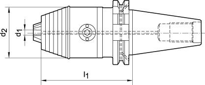 CNC-Kurzbohrfutter, SK 50 Produktbild img2 L