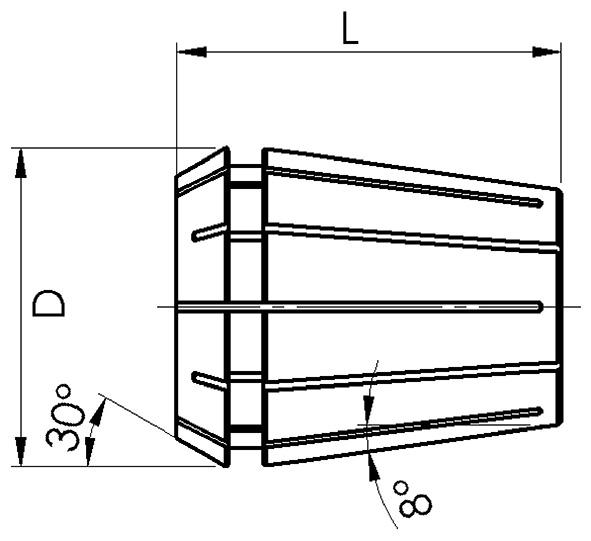 Genauigkeits-Spannzange GERC 40 – System ER Produktbild img2 L