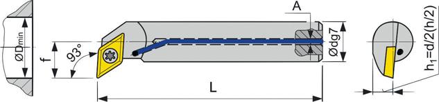 ISO-Bohrstange mit Innenkühlung, 93°, A..-SDUCR/L Produktbild img2 L