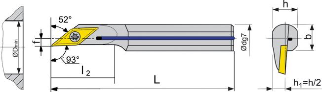 ISO-Bohrstange mit Innenkühlung, 52°, A..-SVJCR/L Produktbild img2 L