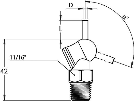 Hochdruckdüse XW für Kühlmittelschlauch 1/8" 70bar Ø4,1x6,4mm grau LOC-LINE Produktbild img2 L