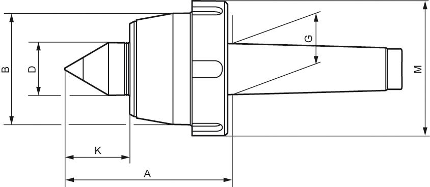 Mitlaufende Körnerspitze, PRO Produktbild img2 L