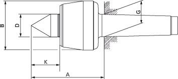 Körnerspitze mitlaufend MK 2 FORMAT Produktbild img2 L