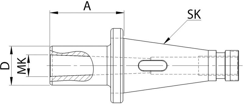 Zwischenhülse SK 50 Produktbild img2 L