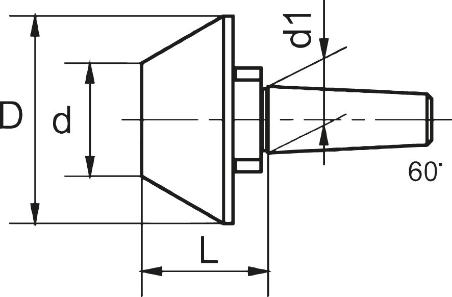 Kegel für Drehbankspitzen 12mm CONZELLA Produktbild img2 L