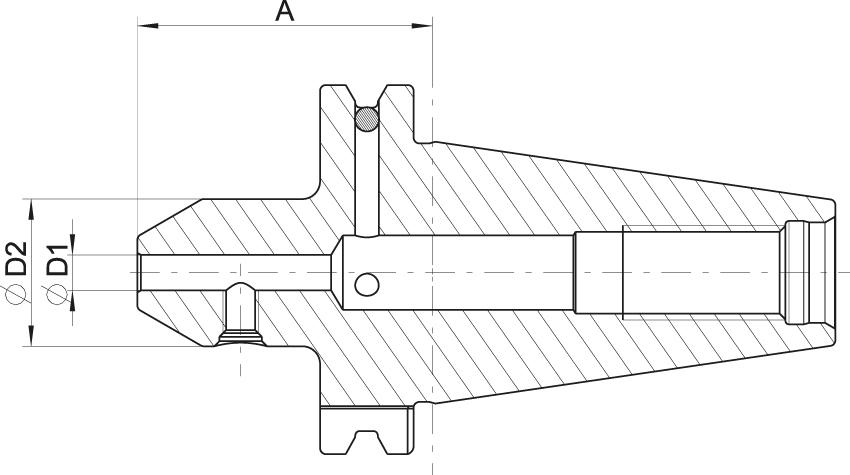 Flächenspannfutter SK 50, System Weldon Produktbild img2 L