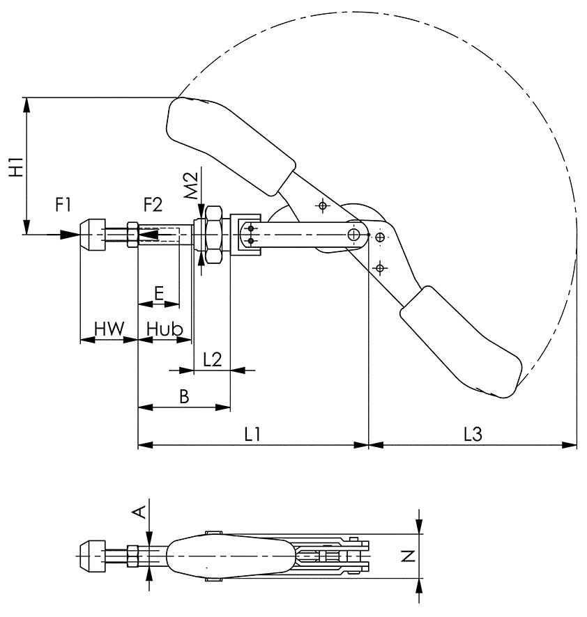 Schubstangenspanner 6844 ESD Gr.3 AMF Produktbild img2 L