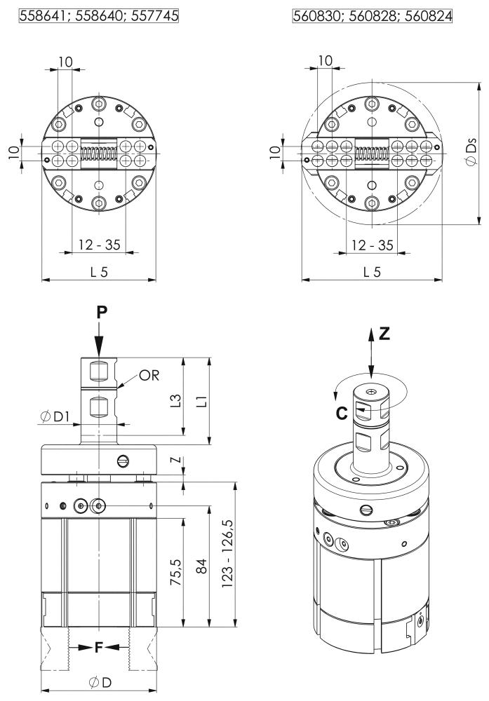 Greifer hydraulisch m. Ausgleichseinheit 35-40 bar AMF Produktbild img2 L