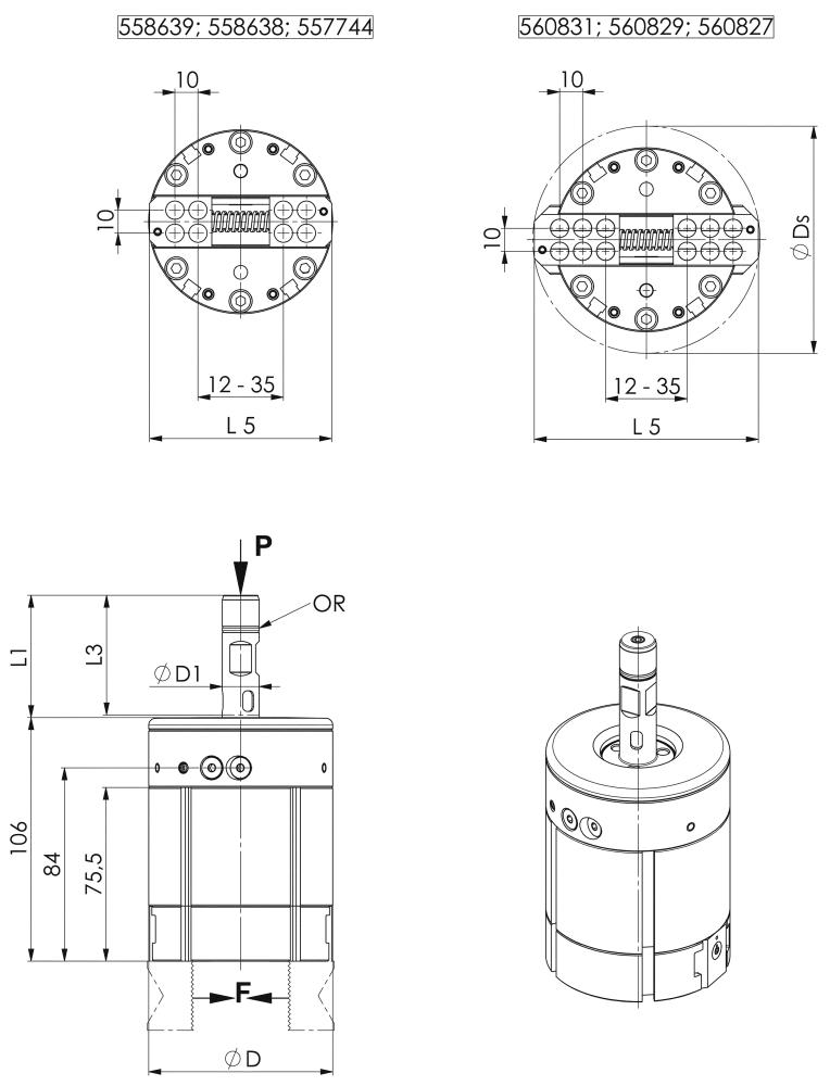 Greifer hydraulisch o. Ausgleichseinheit 35-40 bar AMF Produktbild img2 L