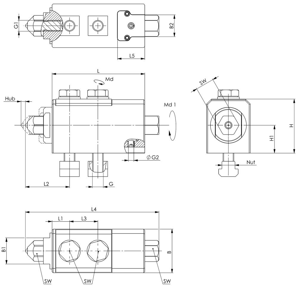 Seitenspanner mit Spannspitze Produktbild img2 L
