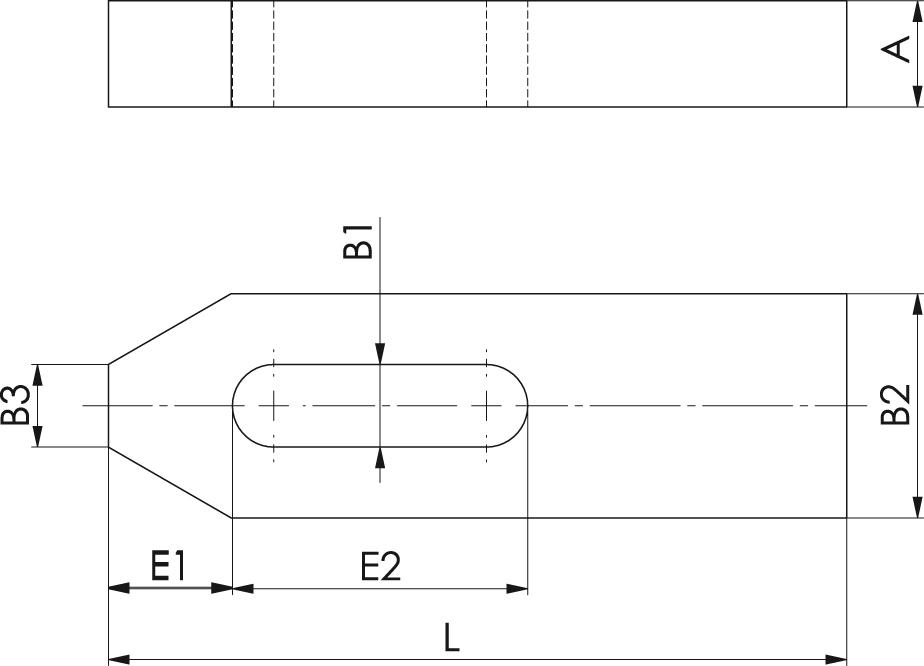 Spanneisen einfach, DIN 6314 Produktbild img2 L