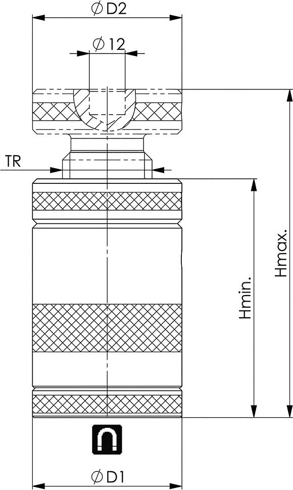 Schraubbock mit Magnetfuß Produktbild img2 L
