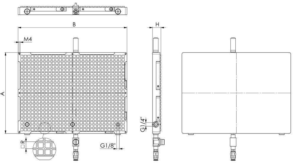 Vakuumspannplatte 7800BV Basic Line 300x200mm AMF Produktbild img2 L