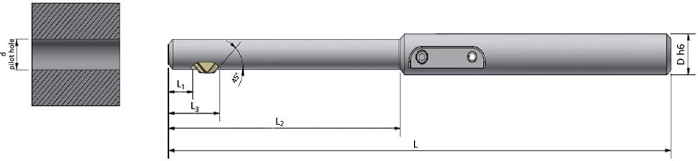 Maschinelles Bohrungs-Entgratwerkzeug Produktbild img2 L