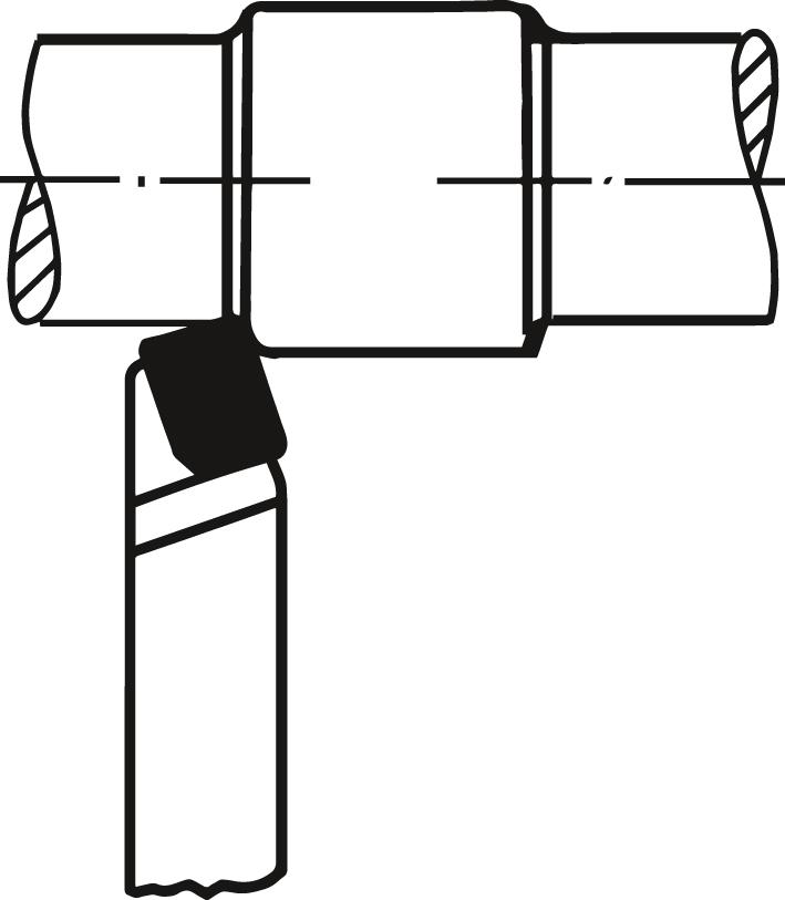 Gerader Drehmeißel, Hartmetall, DIN 4971/ISO 1, P25/P30, links Produktbild img2 L