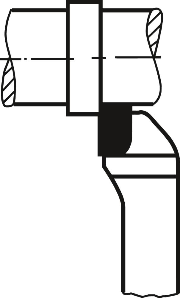 Abgesetzter Seitendrehmeißel, Hartmetall, DIN 4980, ISO 6, P25/P30, rechts Produktbild img2 L