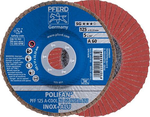 POLIFAN-Fächerschleifscheibe, Korund A-COOL, gerade Produktbild img1 L