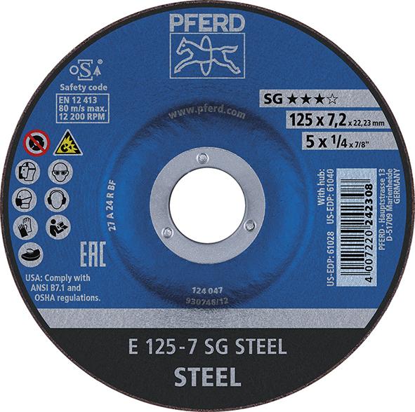 Schruppscheibe gekröpft A24RSG 230x7mm PFERD Produktbild img1 L