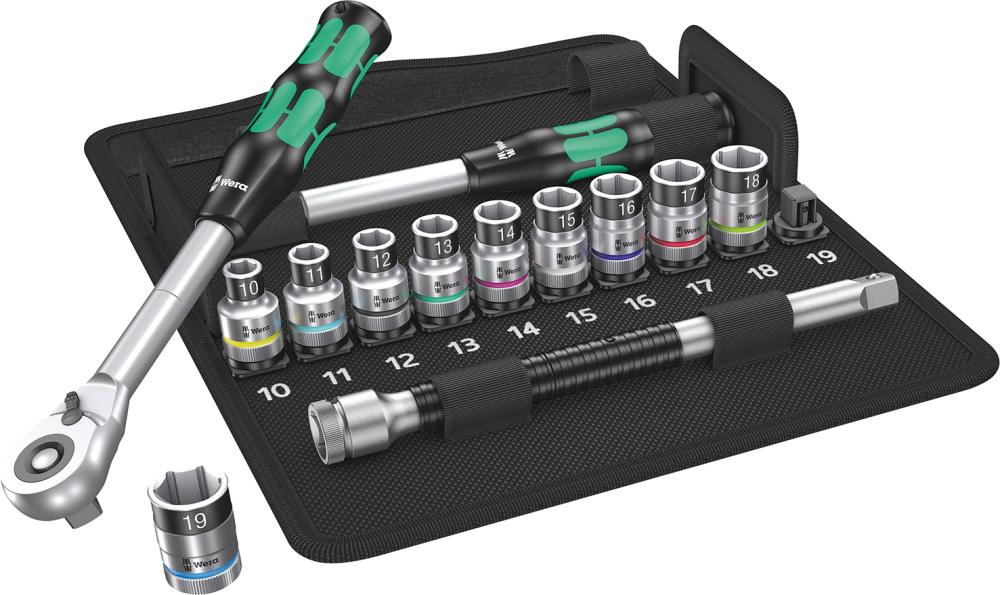 Sechskant-Steckschlüssel-Garnitur 1/2" Zyklop Hybrid Produktbild img1 L
