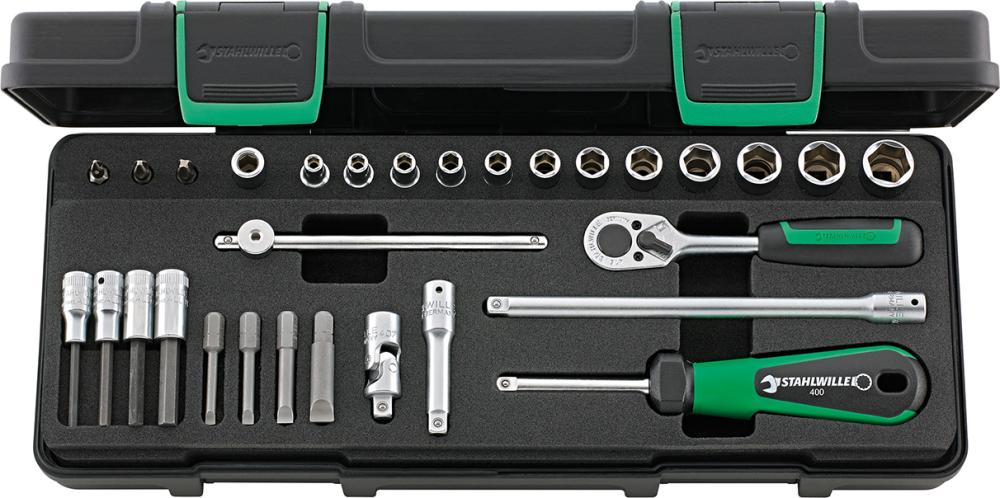 Sechskant-Steckschlüssel-Garnitur 1/4", 30-teilig Produktbild img1 L