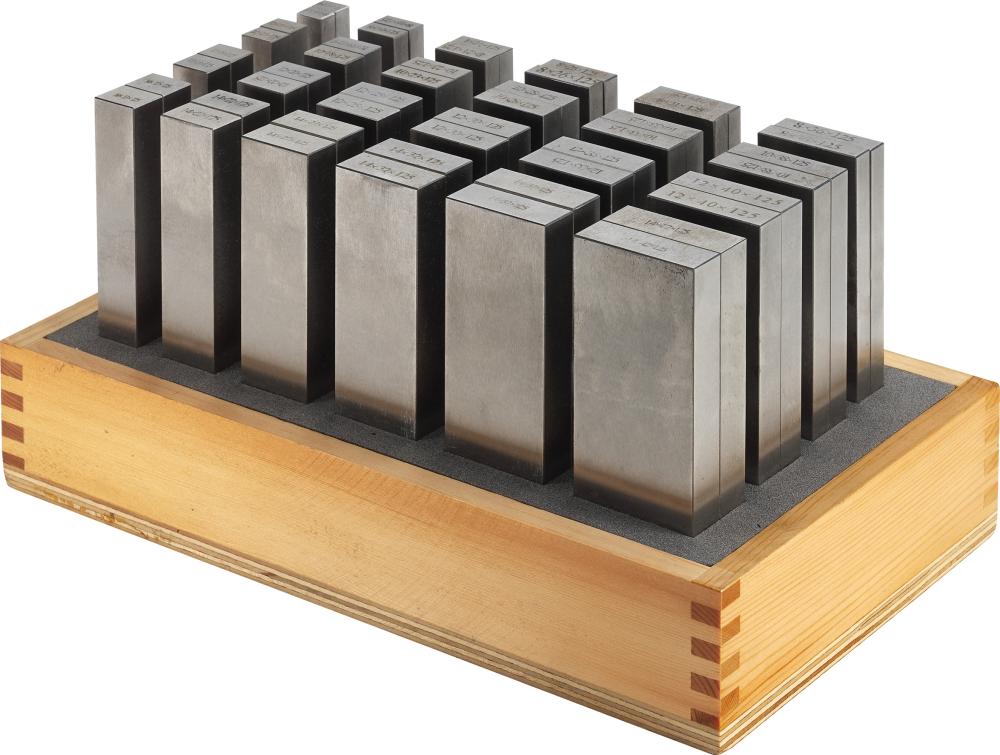 Parallelunterlagen-Satz im Holzständer, Präzision Produktbild img1 L
