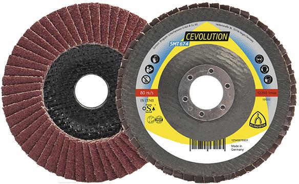 Fächerschleifscheibe SMT 674, Keramikkorn, gewölbt Produktbild img1 L