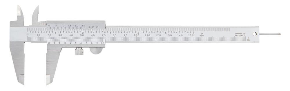 Taschenmessschieber Feststellung unten 150mm 1/50, 1/1000 FORTIS Produktbild img1 L
