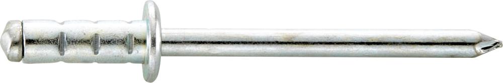 PolyGrip®-Mehrbereichs-Blindniet, Stahl/Stahl, Flachrundkopf Produktbild img1 L