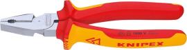 Kraft-Kombinationszange VDE mit Mehrkomponenten-Griffen 200mm KNIPEX Produktbild
