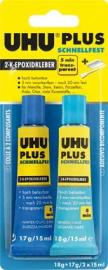 2K-Reaktionsklebstoff UHU PLUS SCHNELLFEST Produktbild