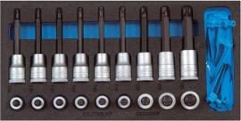 Werkzeugmodul Schraubendreher-Einsätze 1/2" Innen-TORX®, 19-teilig, Modul 1/3 Produktbild