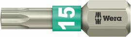 Bit rostfrei 1/4" DIN 3126 C6,3 T15x25mm Wera Produktbild