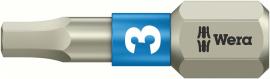 Bit rostfrei 1/4" DIN 3126 C6,3 Innensechskant 3x25mm Wera Produktbild
